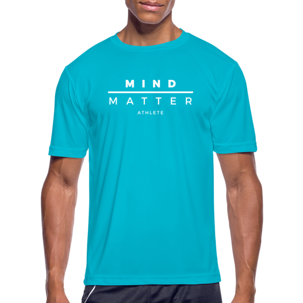 MM Athlete- Men’s Moisture Wicking Performance T-Shirt - turquoise