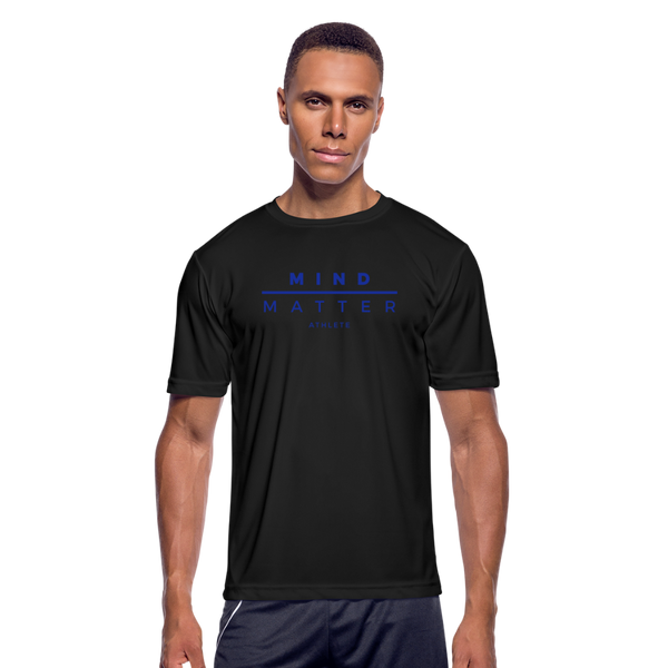 MM Athlete Blue- Men’s Moisture Wicking Performance T-Shirt - black