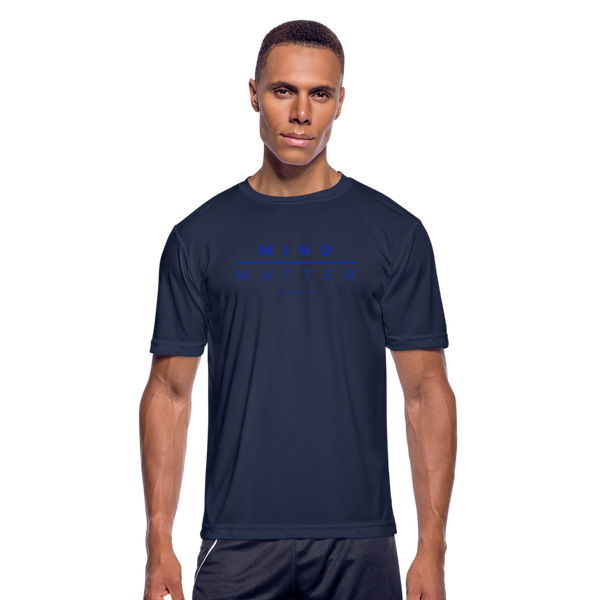 MM Athlete Blue- Men’s Moisture Wicking Performance T-Shirt - navy