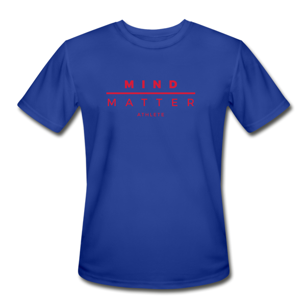 MM Athlete Red- Men’s Moisture Wicking Performance T-Shirt - royal blue